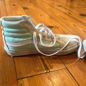 Custom mint high top vans